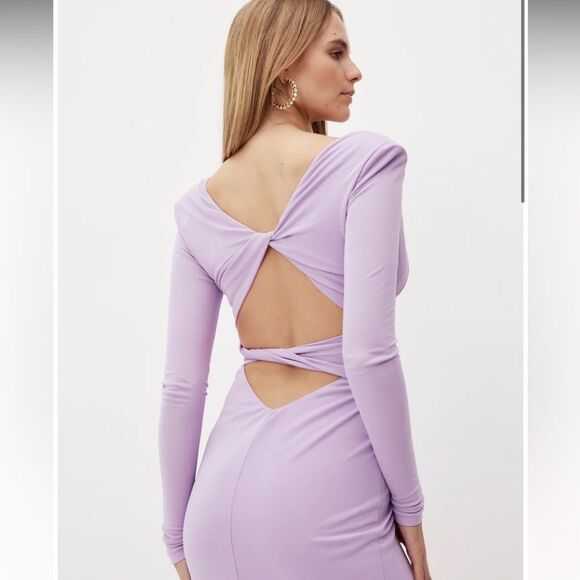 NWT DUNDAS Revolve Orion Lilac Evening Dress US Size Medium/ IT 42 - Picture 8 of 16